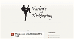Desktop Screenshot of farleyskickboxing.com