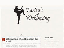 Tablet Screenshot of farleyskickboxing.com
